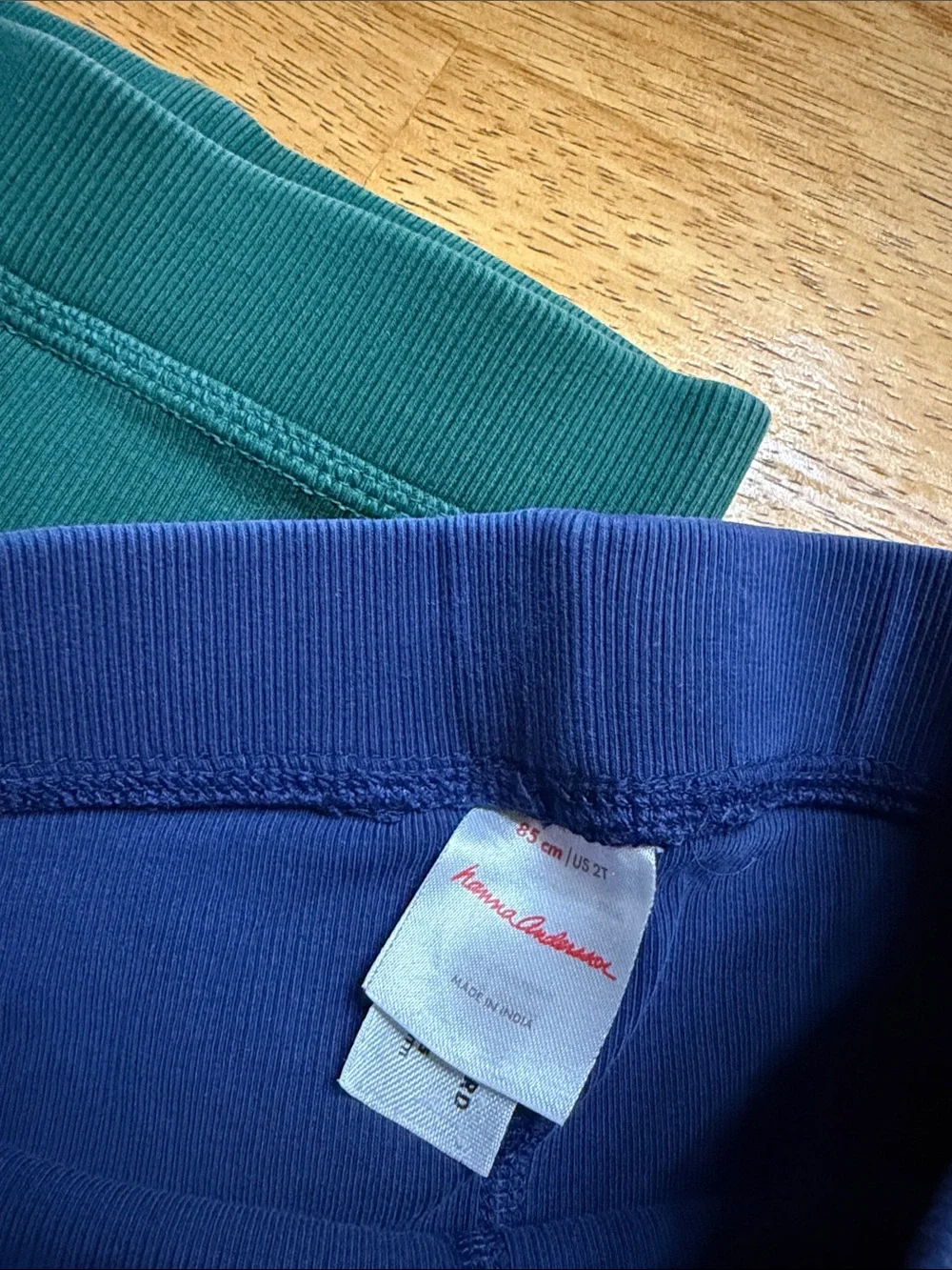 Hanna Andersson Kids Leggings in Teal and Royal Blue